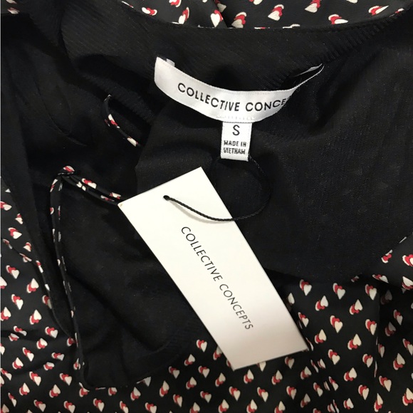 Collective Concepts Black Mini Heart Dress - Picture 8 of 9